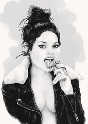 Vanessa Hudgens—lollipop love